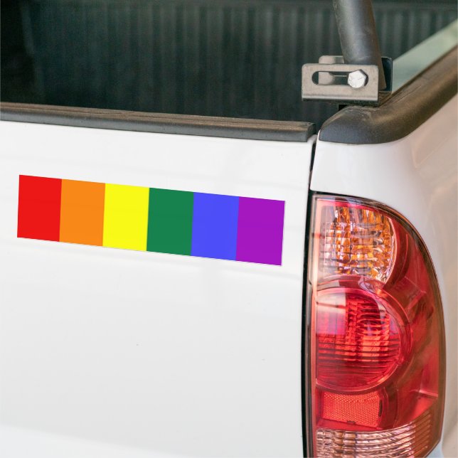 Gay pride Rainbow Flagga Bildekal (På lastbil)