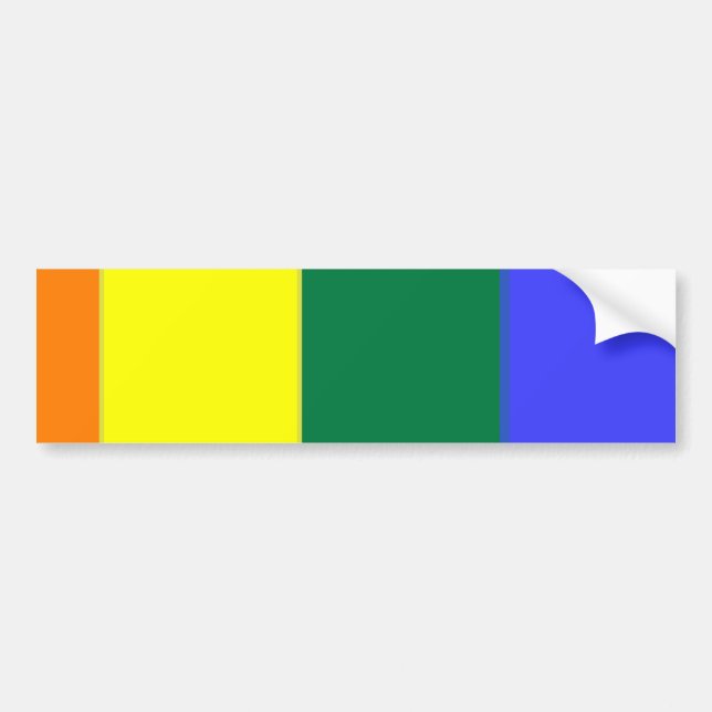 Gay pride Rainbow Flagga Bildekal (Framsidan)