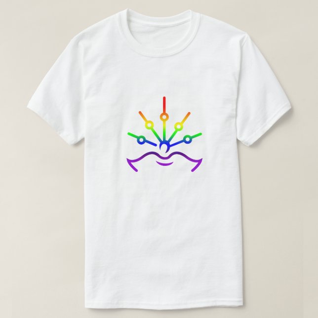 Gay pride Rainbow Flagga Färg GLBTQ-design T Shirt (Design framsida)