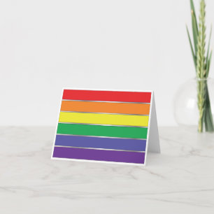 gay pride Rainbow Flagga Färg Kort