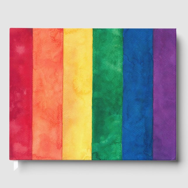 Gay pride Rainbow Flagga Gästböcker (Framsida)