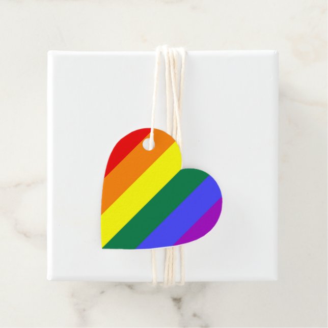 Gay pride Rainbow Flagga Gåvor Etiketter (På plats)