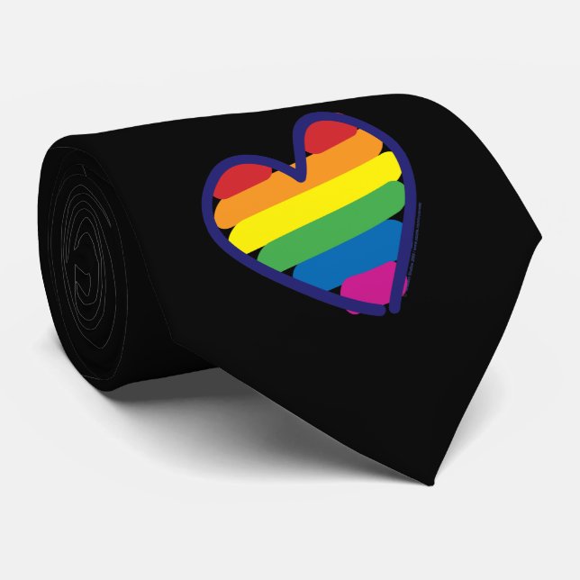 Gay pride Rainbow Flagga Heart Slips (Rullad)