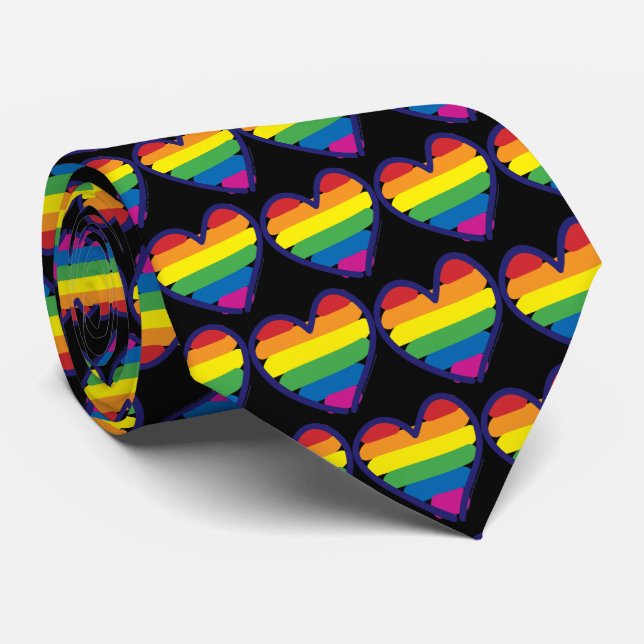 Gay pride Rainbow Flagga Hearts Slips (Rullad)