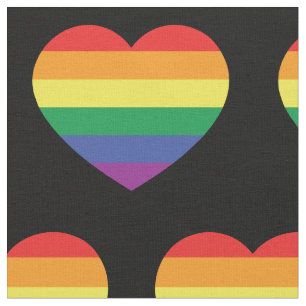 Gay pride Rainbow Flagga Kärlek Hjärta Tyg