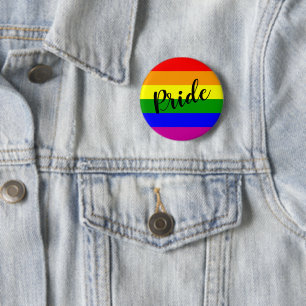 Gay pride Rainbow Flagga Knapp