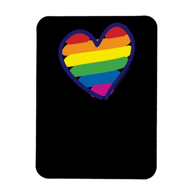 Gay pride Rainbow Flagga Magnet (Vertikal)