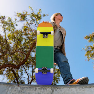 Gay pride Rainbow Flagga Mini Skateboard Bräda 18,5 Cm