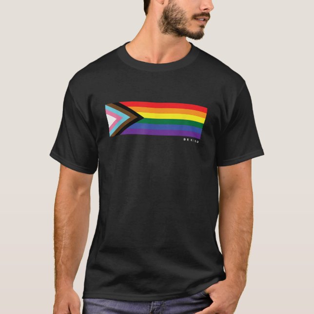 Gay pride Rainbow Flagga Paint T Shirt LGBT World  (Framsida)