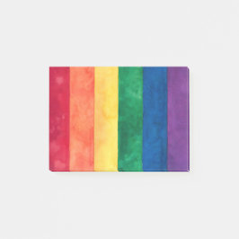 Gay pride Rainbow Flagga Post-it Block