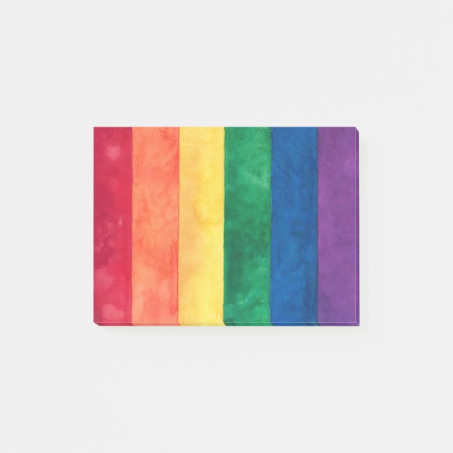 Gay pride Rainbow Flagga Post-it Block (Framsida)