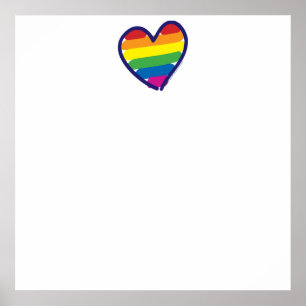 Gay pride Rainbow Flagga Poster