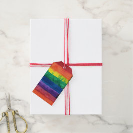 Gay pride Rainbow Flagga Presentetikett
