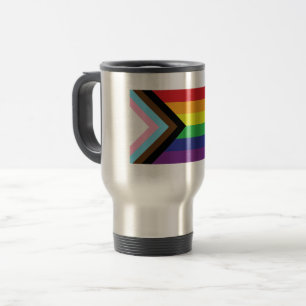 Gay pride Rainbow Flagga Progressiv HGBTQIA+ Resemugg