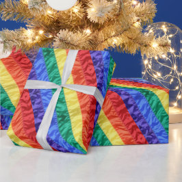Gay pride Rainbow flagga regnbåge rand LGBT HBT TQ Presentpapper