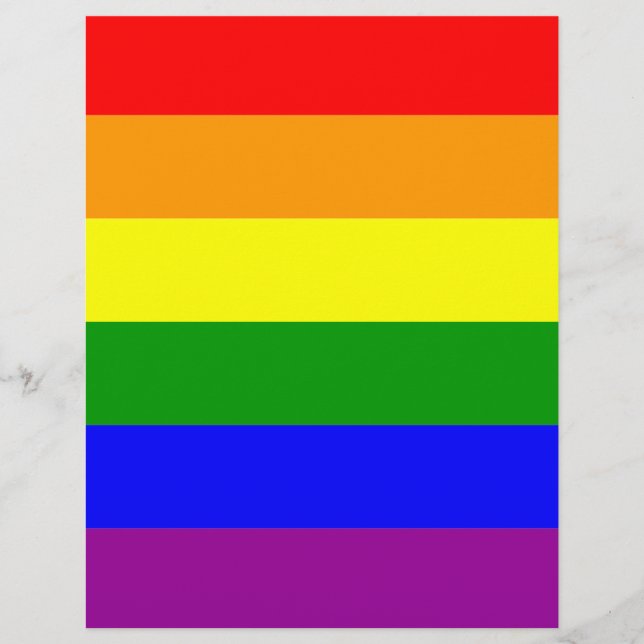 Gay pride Rainbow Flagga Reklamblad (Framsidan)