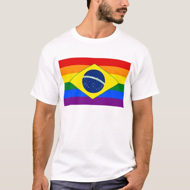 Gay pride Rainbow Flagga T-Shirt (Framsida)