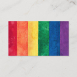 Gay pride Rainbow Flagga Visitkort
