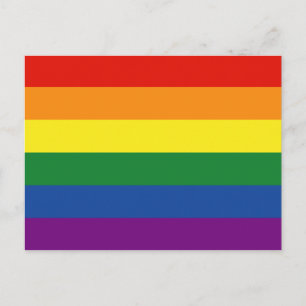 Gay pride Rainbow Flagga Vykort