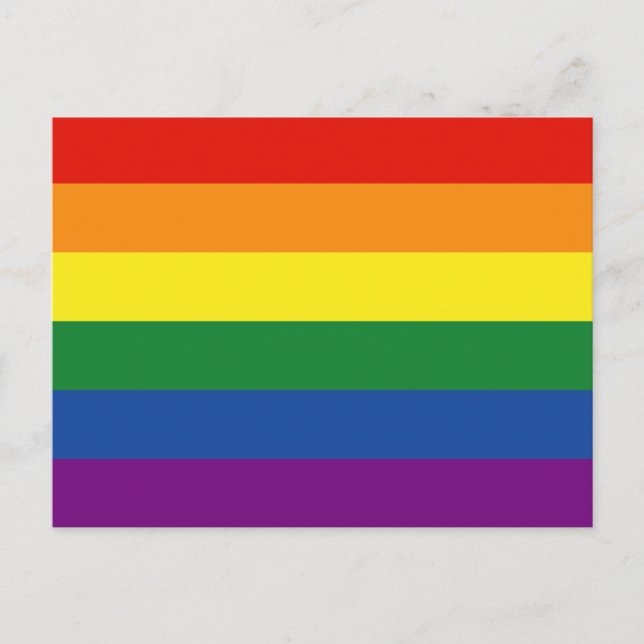 Gay pride Rainbow Flagga Vykort (Framsida)