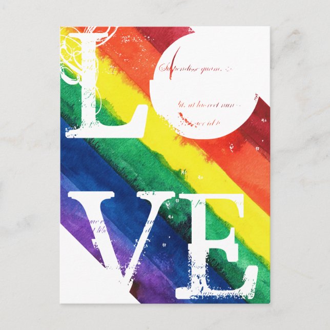 Gay pride Rainbow Flagga Vykort (Framsida)