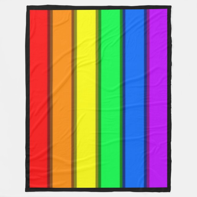 GAY PRIDE RAINBOW ... fleecefilt (Framsidan)