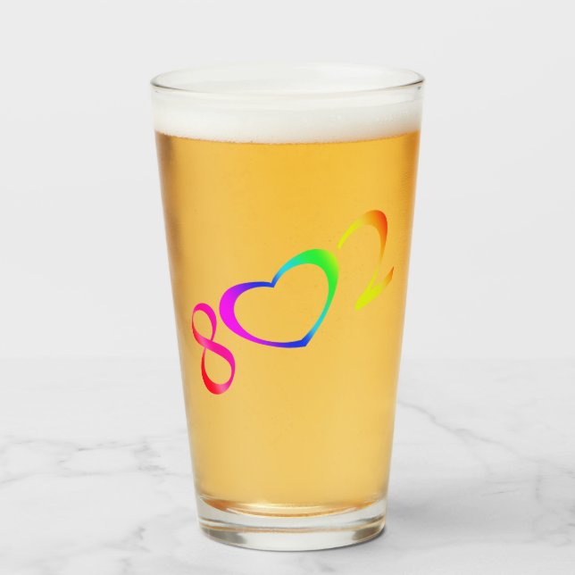 Gay pride Rainbow Glaskopp (Framsida fylld)