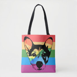 Gay pride Rainbow Hund Tygkasse