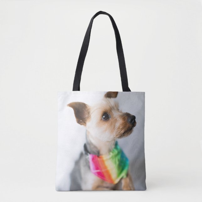 Gay pride Rainbow Hund| Yorkshire Terrier Tygkasse (Framsida)