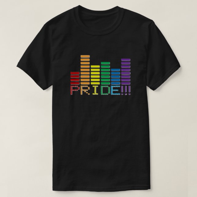 gay pride Rainbow Ljud Pub T Shirt (Design framsida)
