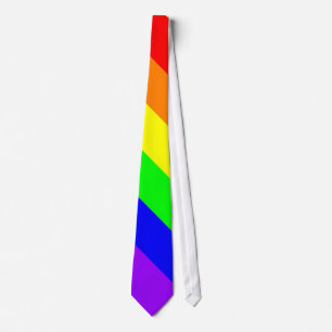Gay pride Rainbow Neck Tie Slips