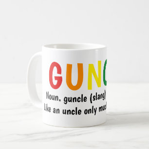 Gay pride Rainbow Noun Guncle Gay farbror Slang Kaffemugg