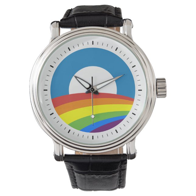 Gay pride Rainbow Obama Armbandsur (Framsida)