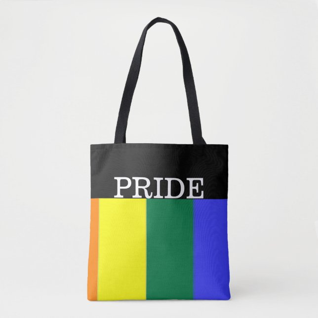 Gay pride Rainbow Personlig Tygkasse (Framsida)