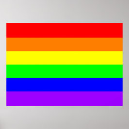 Gay pride Rainbow Poster (ren Färg)