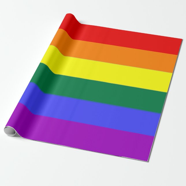 Gay pride Rainbow Presentpapper (Utrullad)