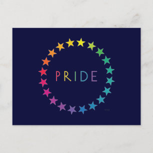 Gay pride Rainbow Stars Vykort