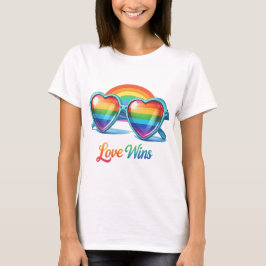 GAY PRIDE RAINBOW SUNGLASSES T SHIRT