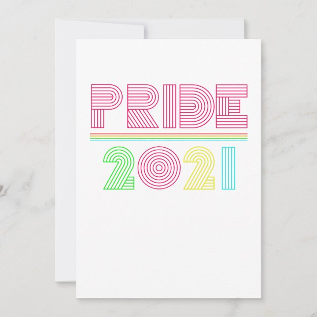 gay pride-regnbåge 2021 inbjudningar (Framsida)