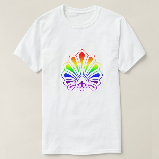 Gay pride Regnbåge Färg GLBTQ-design T Shirt (Design framsida)
