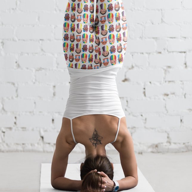 Gay pride regnbåge gender flaggor skägda manar leggings (Skapare uppladdad)