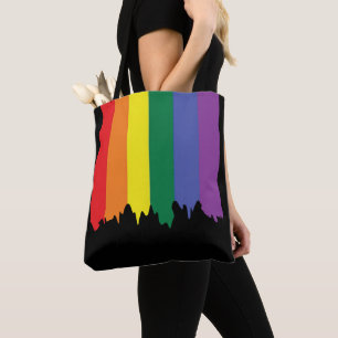 Gay pride regnbågsfärg tygkasse