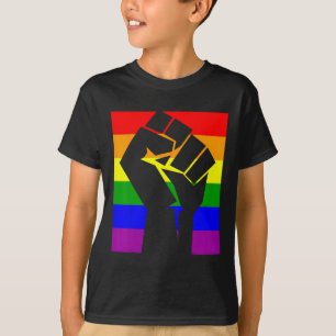 Gay pride Resistent Fist Rainbow Flagga Lgbtq Shir T Shirt