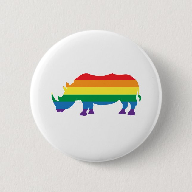 Gay-Pride-Rhino Knapp (Framsida)
