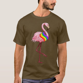 Gay pride Rosa Flamingo LGBT Pride Månad T Shirt