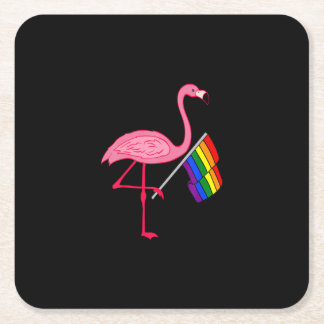 gay pride rosa flamingo lgbt pride månad underlägg papper kvadrat