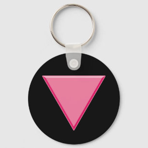 Gay pride Rosa Triangel Nyckelring