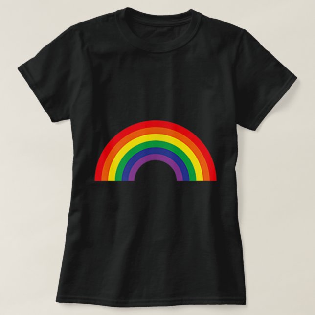 Gay pride Saker Rainbow Pocket LGBT Pride Parad T Shirt (Design framsida)