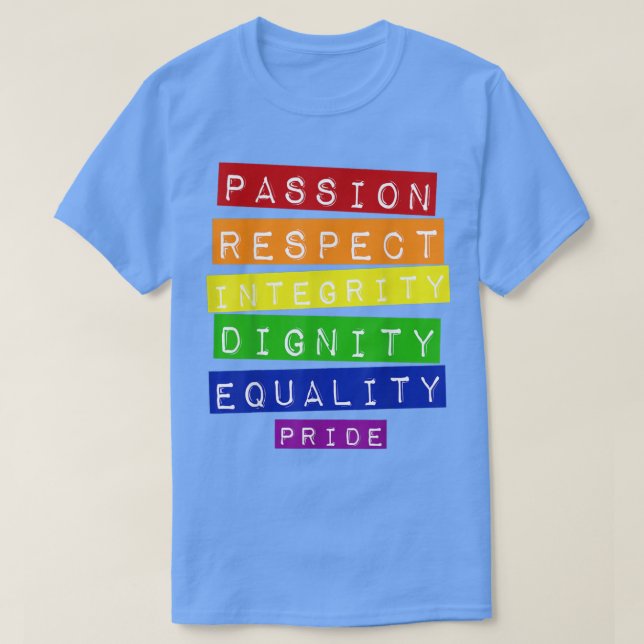 Gay pride say Rainbow Flagga Pride Lgbt Pride Mont T Shirt (Design framsida)