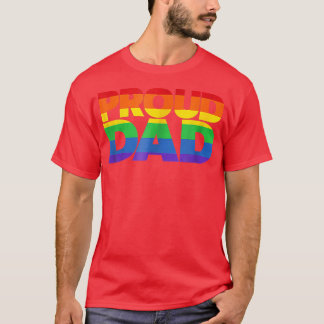 Gay pride Shirt Proud Pappa HBT Parent Fars dag T